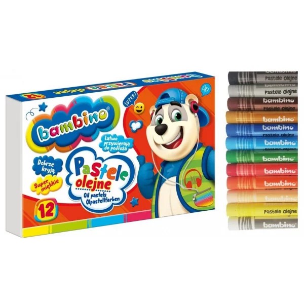 PASTELE OLEJNE BAMBINO 12KOL