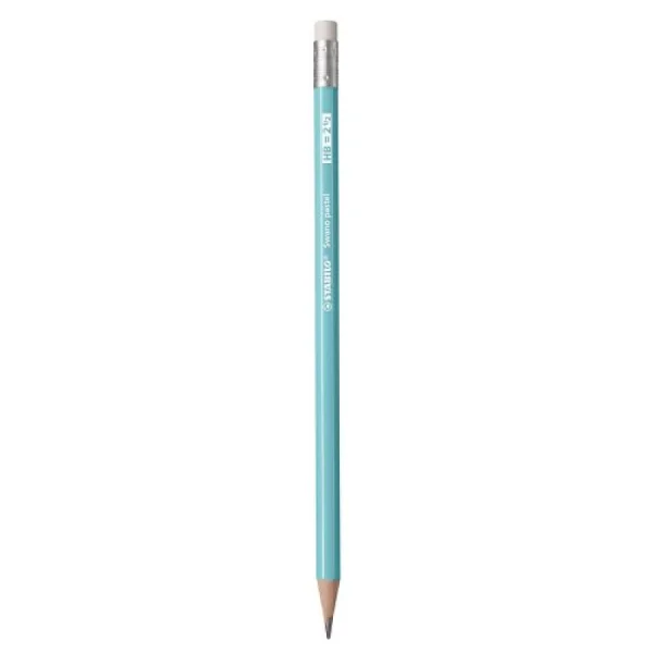 OŁÓWEK Z GUMKĄ HB SWANO PASTEL STABILO NIEBIESKI