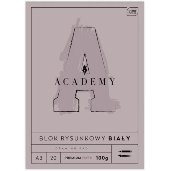 BLOK RYSUNKOWY A3/20 100G ACADEMY INTERDRUK