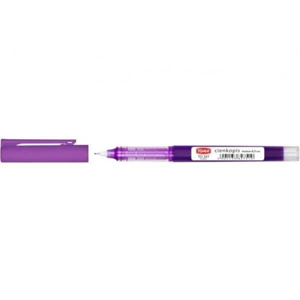 CIENKOPIS KAPILARNY F-LINER 0,5MM TO-347 TOMA ART FIOLETOWY