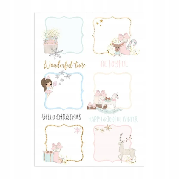 BLOK PAPIERÓW KREATYWNYCH Z ELEMENTAMI DO WYCINANIA FROSTY PASTELS DPPS-024 DP CARFT