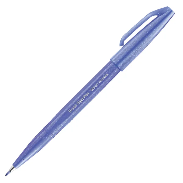 PISAK PĘDZELKOWY BRUSH SIGN PEN SES15C PENTEL BLUE VIOLET