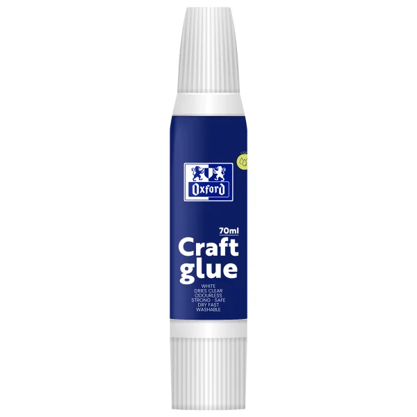 KLEJ BIAŁY OXFORD CRAFT UNIWERSALNY 70ML - 2 KOŃCÓWKI