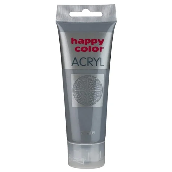 FARBA AKRYLOWA 75ML SZARA HAPPY COLOR 5905130009815
