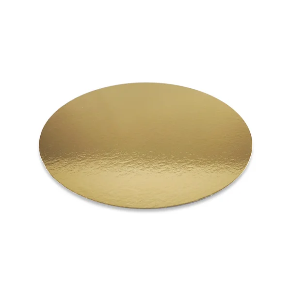 PODKŁAD OKRĄGŁY POD TORT ZŁOTY CIENKI 26CM