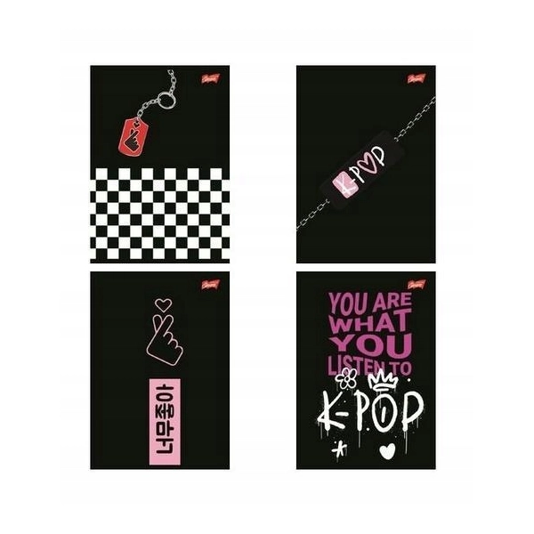ZESZYT A4 60 # K-POP VIBES LAMINOWANY UNIPAP