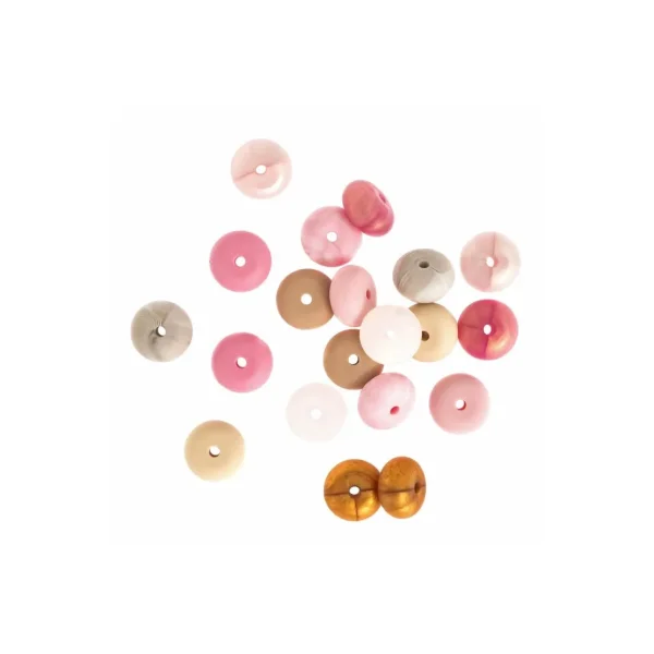 KORALIKI SILIKONOWE 20SZT QUARTZ ROSE GRKO-162 DP CRAFT