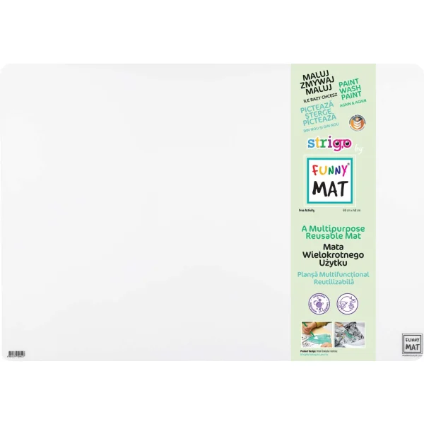 MATA FUNNY TRANSPARENTNA BEZ WZORU 68X48CM STRIGO