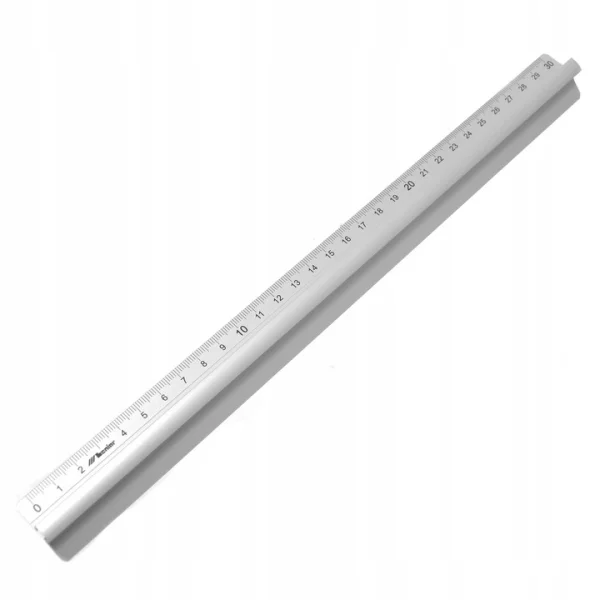 LINIJKA Z UCHWYTEM 30CM METALOWA LENIAR