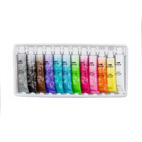 FARBY AKRYLOWE NEONOWE 12X12ML KIDEA