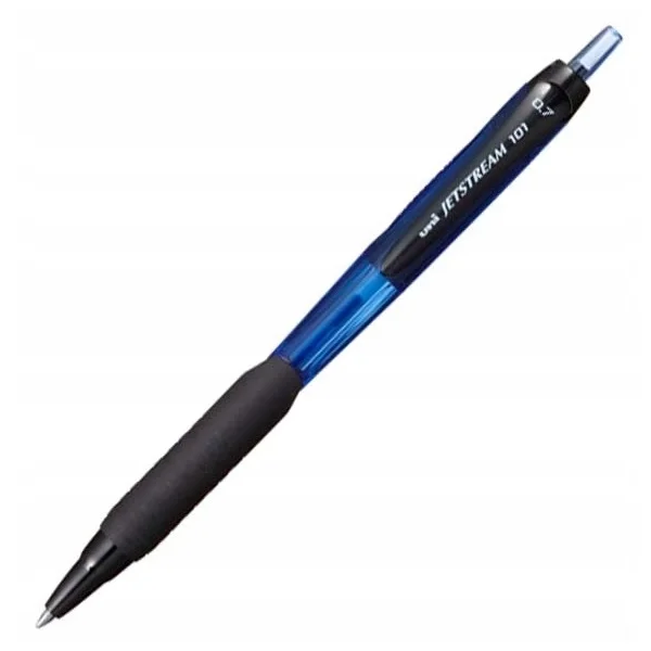 DŁUGOPIS KULKOWY AUTOMATYCZNY UNI JETSTREAM 0.7MM SXN-101 NIEBIESKI