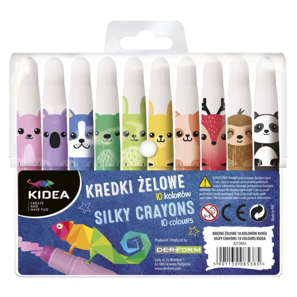 KREDKI ŻELOWE 10 KOL KIDEA
