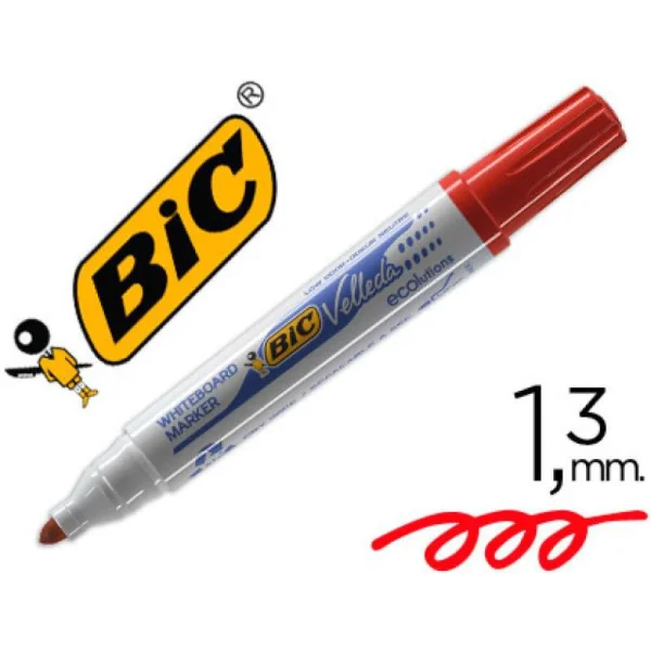 MARKER BIC VELLEDA DO TABLIC OKRĄGŁY CZERWONY 3086129999637