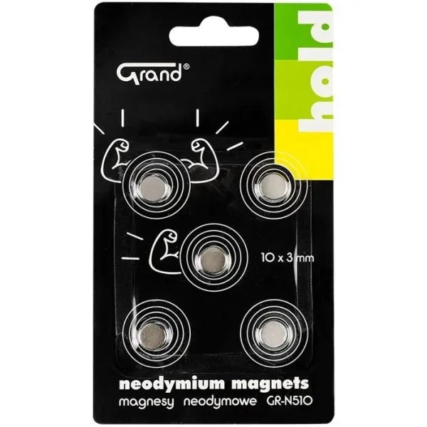 MAGNESY NEODYMOWE GR-N510 10MM 5SZT GRAND