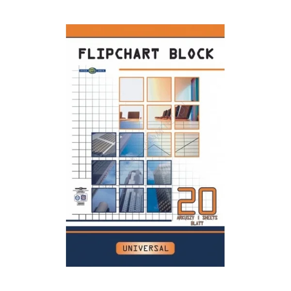 BLOK DO FLIPCHARTÓW 100X64 CM 20 GŁADKI INTERDRUK 5902277174475