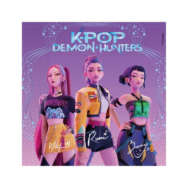 SERWETKI PAPIEROWE K-POP DEMON HUNTERS 33x33 CM 20SZT PROCOS