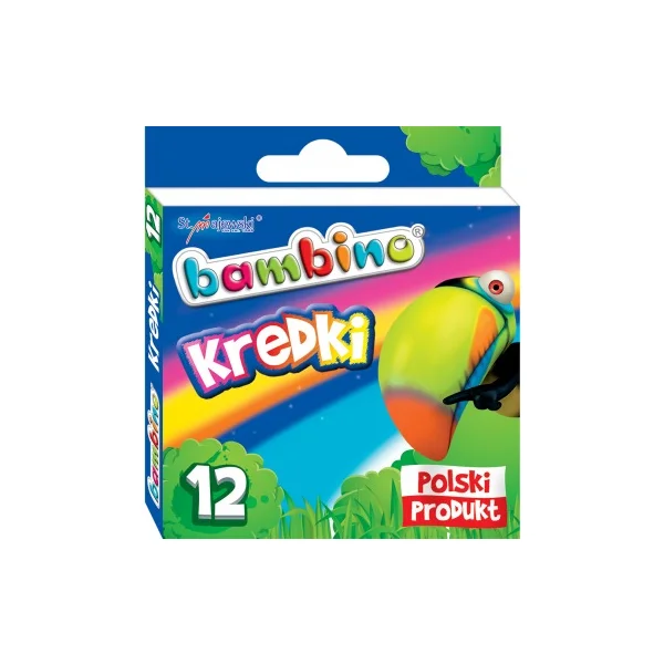 KREDKI GRAFINOWE 12 KOLORÓW BAMBINO