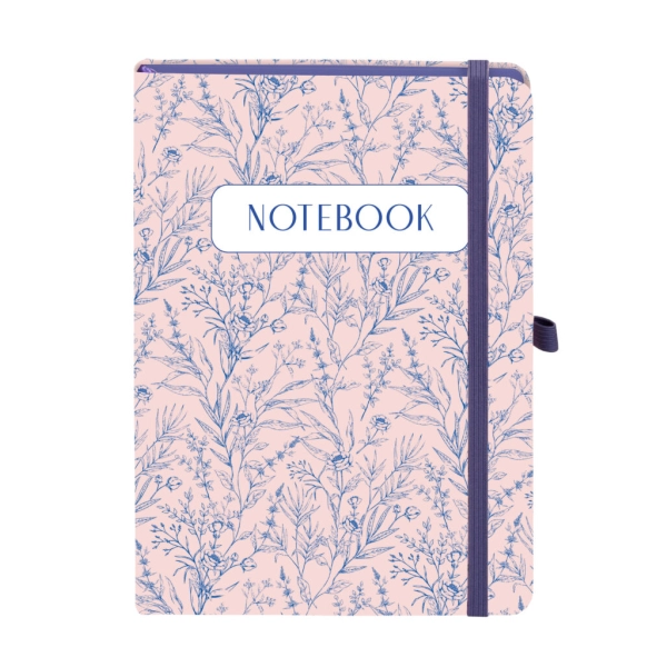 NOTES A5 KRATKA BOTANICAL KWIATOWY ANTRA