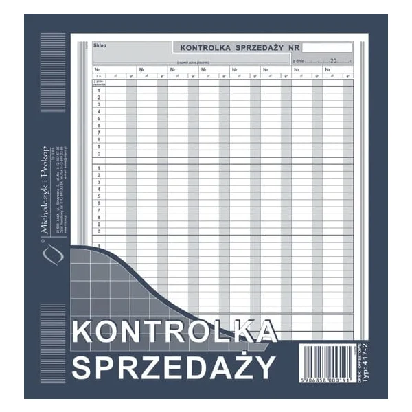 DRUK 417-2 KONTROLKA SPRZEDAŻY