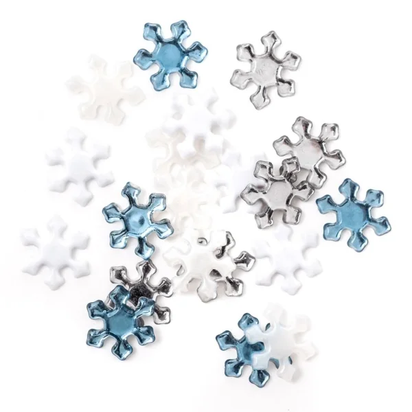 KRYSZTAŁKI DEKORACYJNE 2,2CM ŚNIEŻYNKI 20SZT DP CRAFT