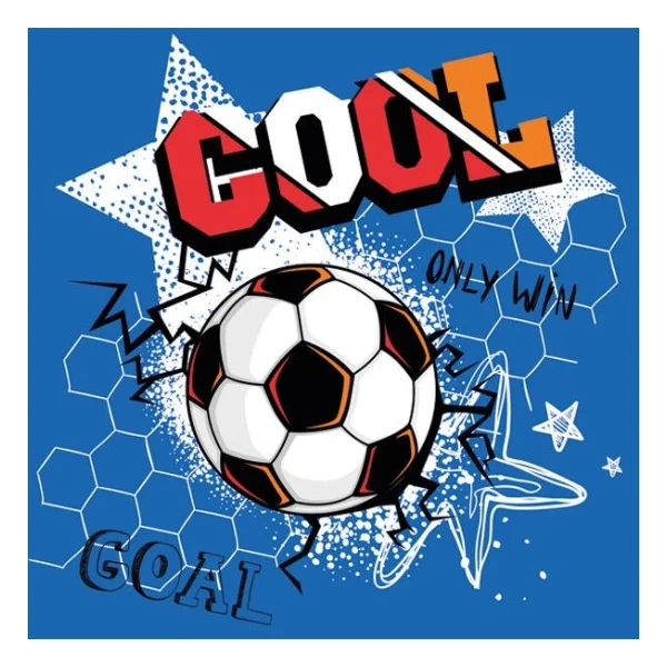 SERWETKI DAISY COOL FOOTBALL 33X33CM POL-MAK
