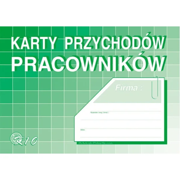 DRUK K-10h KARTY PRZYCHODÓW PRACOWNIKÓW