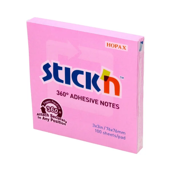 NOTES SAMOPRZYLEPNY 76/76 360ST STICK'N RÓŻOWY