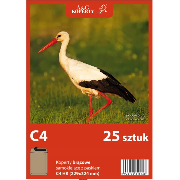 KOPERTA C4 HK BRĄZ 25 SZTUK A&G
