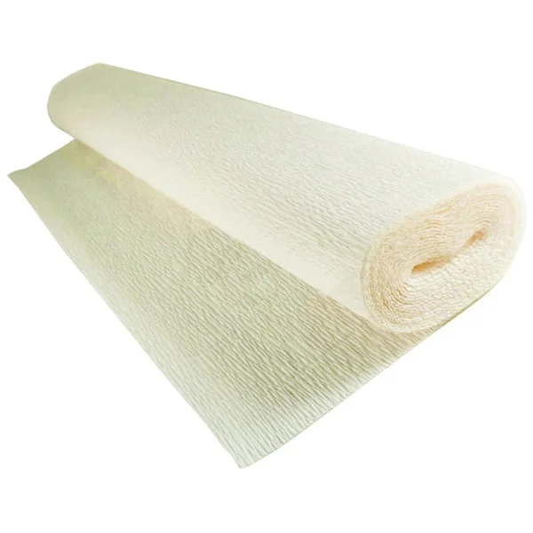 BIBUŁA KREPINA DEKORACYJNA 50CM X 2,5M 180G 603 EKRI