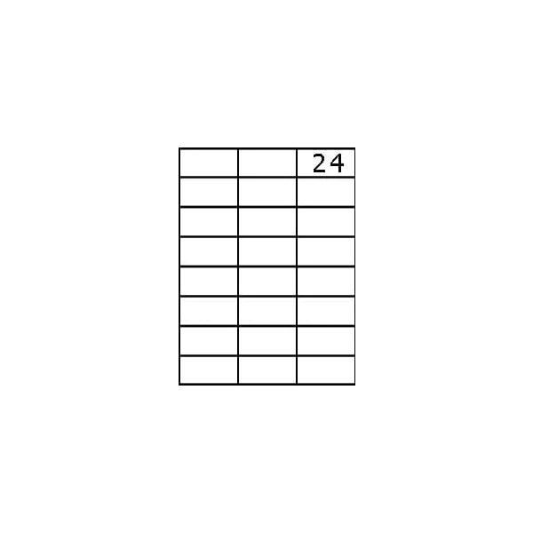ETYKIETY SAMOPRZYLEPNE A4 100 SZT 70X37 LABELS EP 3474