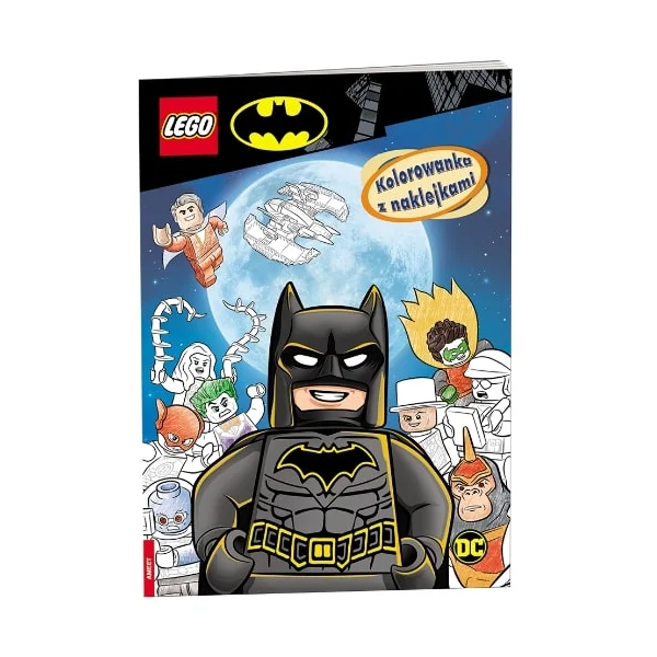 KSIĄŻECZKA KOLOROWANKA LEGO BATMAN Z NAKLEJKAMI 5+ AMEET