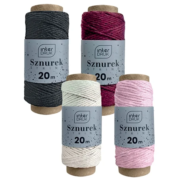 SZNUREK NA SZPULCE 20M SATIN GOLD INTERDRUK