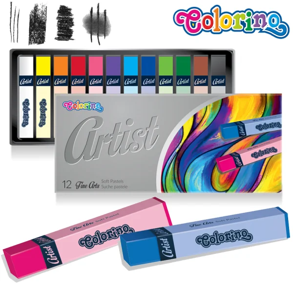 PASTELE SUCHE 12 KOL ARTIST COLORINO