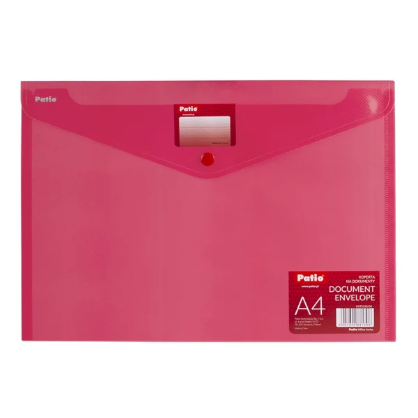 KOPERTA NA DOKUMENTY A4 3133/04 PATIO CZERWONA