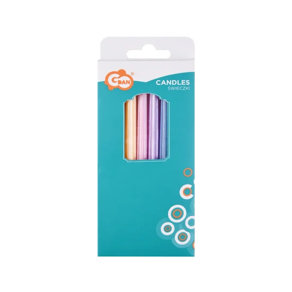 ŚWIECZKI MAKARONIKOWY MIX METALLIC 6SZT GODAN