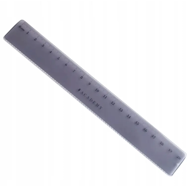LINIJKA KOLOROWA 20CM ACADEMY INTERDRUK