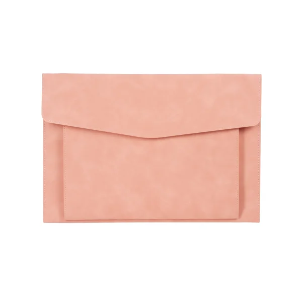 TECZKA A4 Z KIESZONKĄ NUBUK RÓŻOWA ANTRA