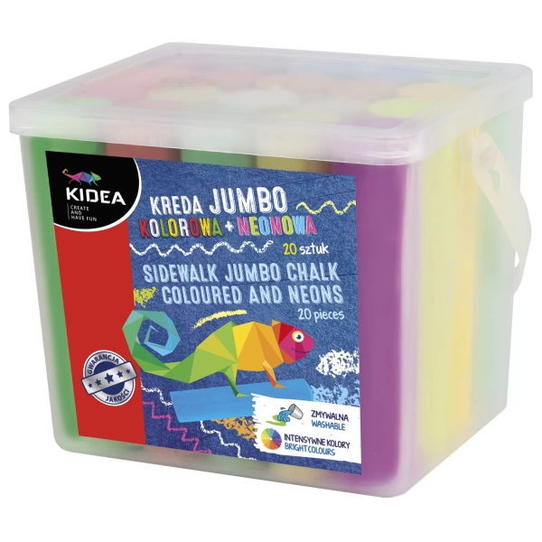 KREDA KOLOROWA JUMBO 20SZT NEONOWA KIDEA
