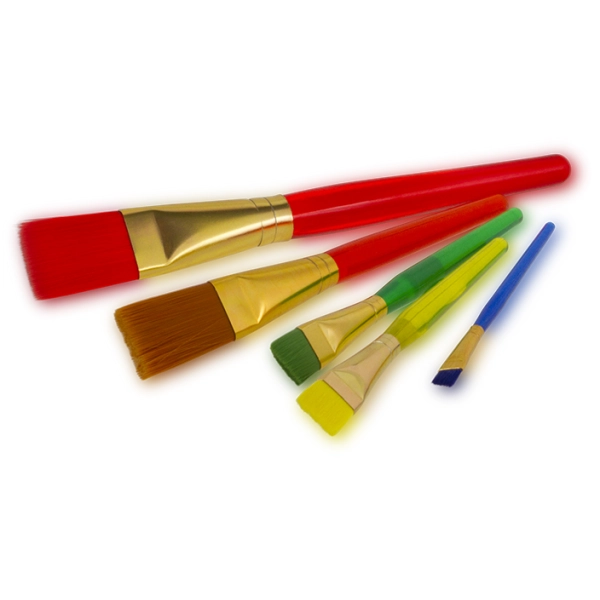 ZESTAW PĘDZLI AKRYLOWYCH JUMBO 5SZT COLORINO