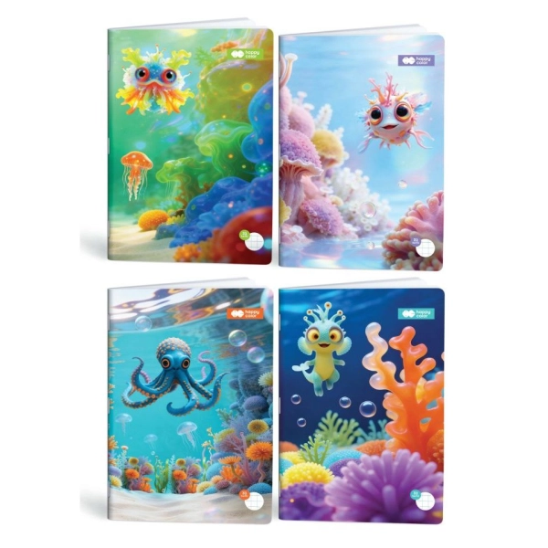 ZESZYT A5 32 # AQUA CUTIES HAPPY COLOR