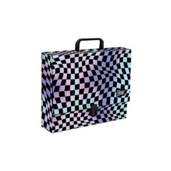 TECZKA A4 Z RĄCZKĄ WAVY CHESSBOARD ST.MAJEWSKI
