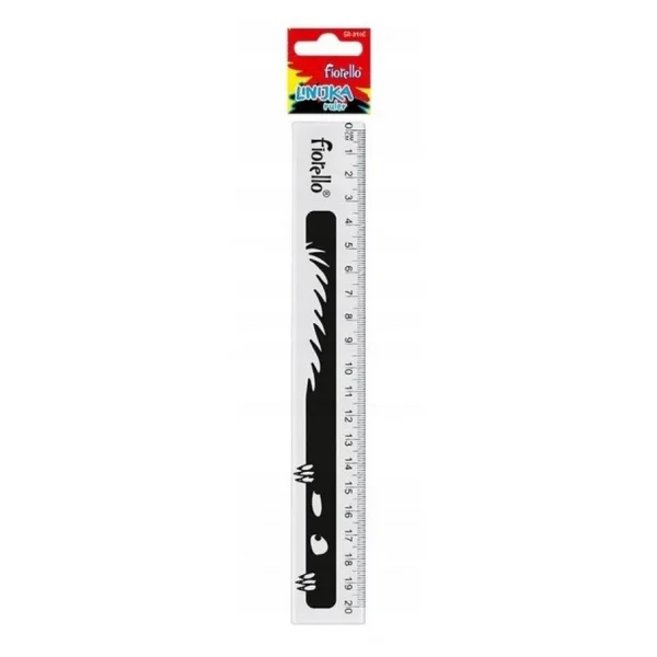 LINIJKA FIORELLO PLASTIKOWA 20CM GR-896E