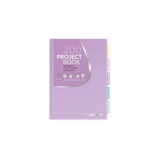 KOŁOBRULION PP A4 200 PASTEL PURPLE COOLPACK