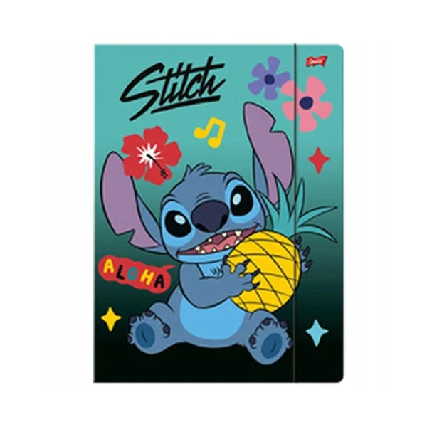 TECZKA Z GUMKĄ A4 STITCH MINT ALOHA UNIPAP