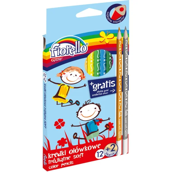KREDKI TRÓJKĄTNE SUPER SOFT 12KOL FIORELLO
