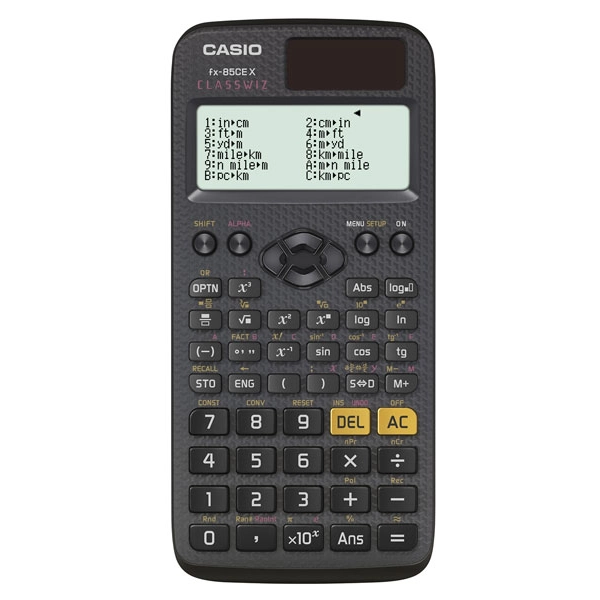 KALKULATOR NAUKOWY CASIO FX-85CE-X 379 FUNKCJI 77x166mm