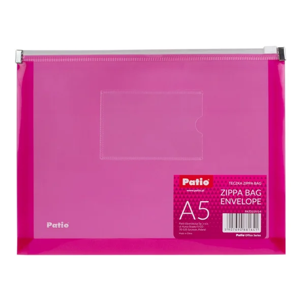 TECZKA ZIPPA BAG A5 3119 PATIO RÓŻOWA