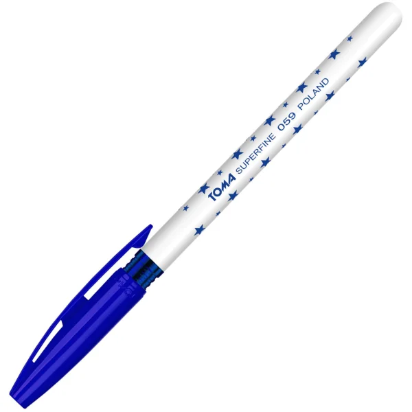 DŁUGOPIS SUPERFINE SUPER-FINE 059 TOMA NIEBIESKI 5901133059215