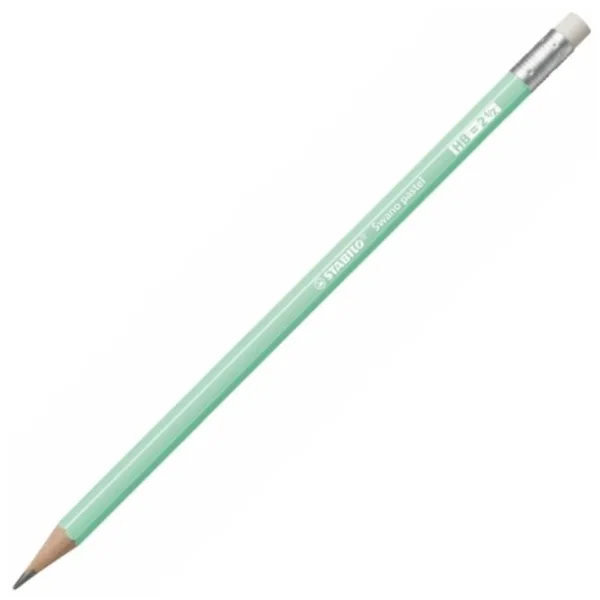 OŁÓWEK Z GUMKĄ HB SWANO PASTEL STABILO ZIELONY