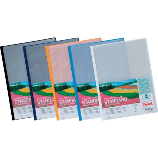 SKOROSZYT PREZENTACYJNY CZARNY STANDARD 7 KIESZENI DCP1407A PENTEL